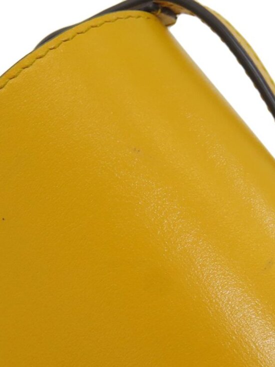 Gucci Horsebit Shoulder Bag Leather Yellow - Picture 10 of 15
